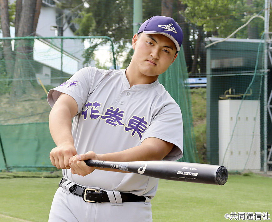 花巻東高校時代の佐々木麟太郎選手
